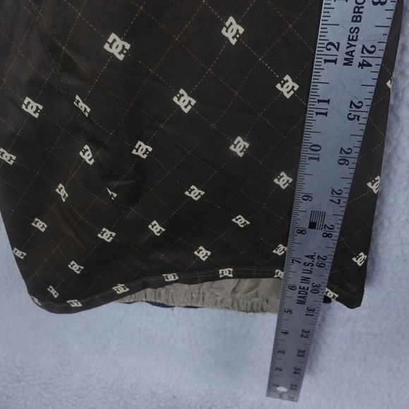 DC AOP Womens Brown Monogram Logo Insulated Snowboard Snow Pants Size M Y2K - Picture 7 of 9